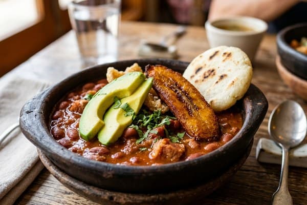 Gastronomía con frijoles en Colombia